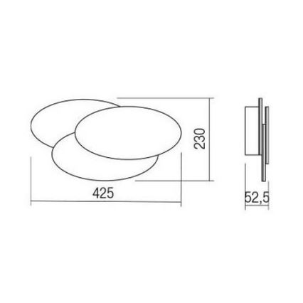 Redo 01-2297 - Επιτοίχιο φωτιστικό LED GAMER LED/36W/230V λευκό