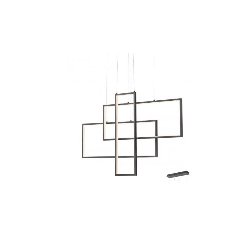 Redo 01-2315 - LED Κρεμαστό φωτιστικό οροφής ράγα PLANA LED/60W/230V μαύρο