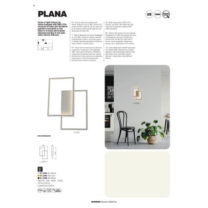 Redo 01-2316 - Κρεμαστό φωτιστικό LED με ρύθμιση φωτεινότητας σε καλώδιο PLANA LED/80W/230V λευκό