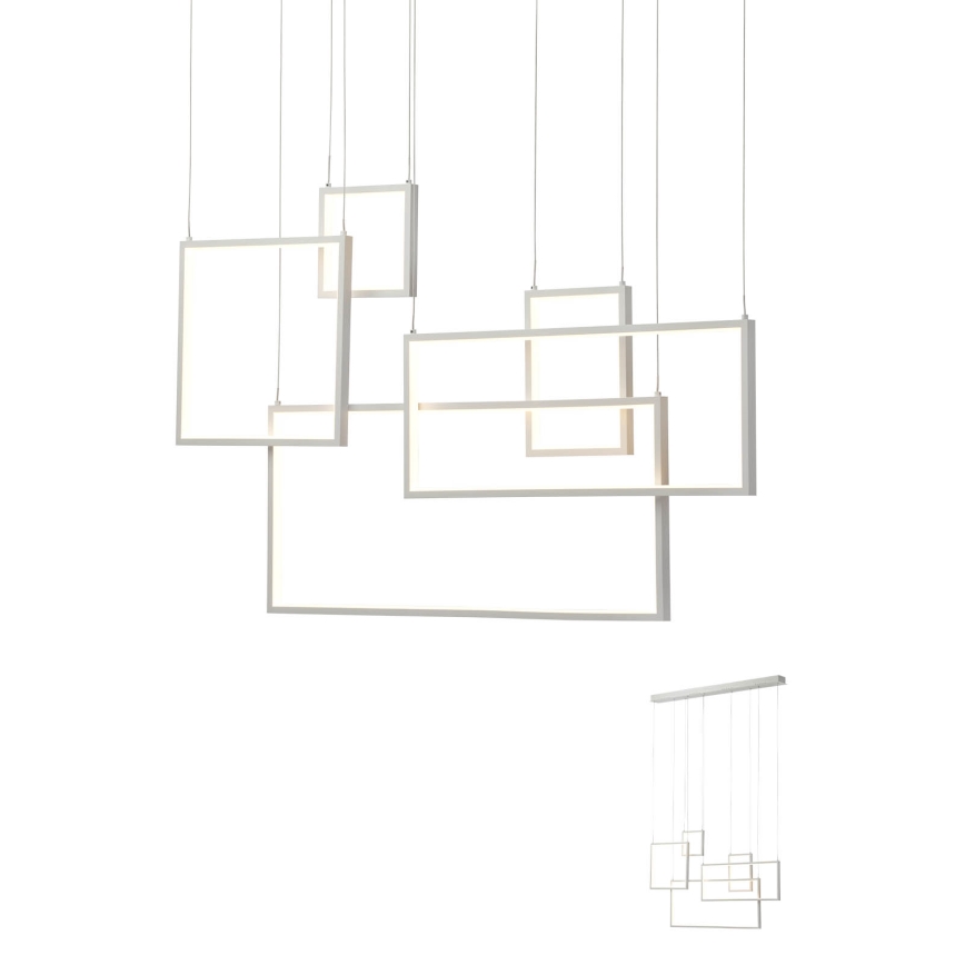 Redo 01-2316 - Κρεμαστό φωτιστικό LED με ρύθμιση φωτεινότητας σε καλώδιο PLANA LED/80W/230V λευκό