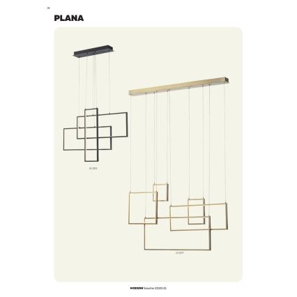 Redo 01-2317 - Ρυθμιζόμενο κρεμαστό φωτιστικό σε καλώδιο PLANA LED/80W/230V, χρυσό