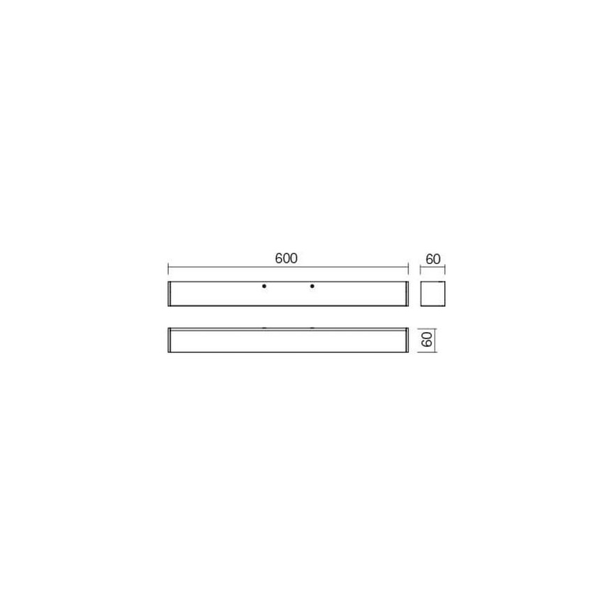 Redo 01-2327 - LED Φωτιστικό καθρέφτη μπάνιου THELA LED/17W/230V 60 cm CRI 90 IP44