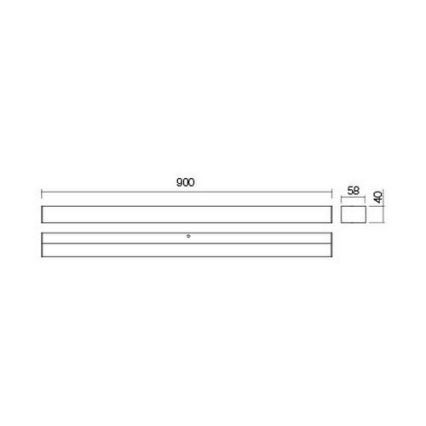 Redo 01-2330 - LED Φωτιζόμενος καθρέφτης μπάνιου TASK LED/18W/230V 90 cm CRI 90 IP44 γυαλιστερό χρώμιο