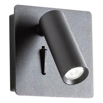 Redo 01-2340 - Φωτιστικό σποτ τοίχου LED TOMIX LED/3,2W/230V μαύρο