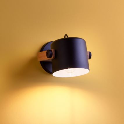 Redo 01-2399 - Επιτοίχιο φωτιστικό σημείου POOH 1xE27/42W/230V οξιά