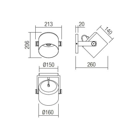 Redo 01-2399 - Φωτιστικό τοίχου POOH 1xE27/42W/230V οξιά