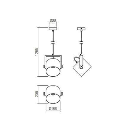 Redo 01-2402 -Κρεμαστό φωτιστικό οροφής POOH 1xE27/42W/230V οξιά