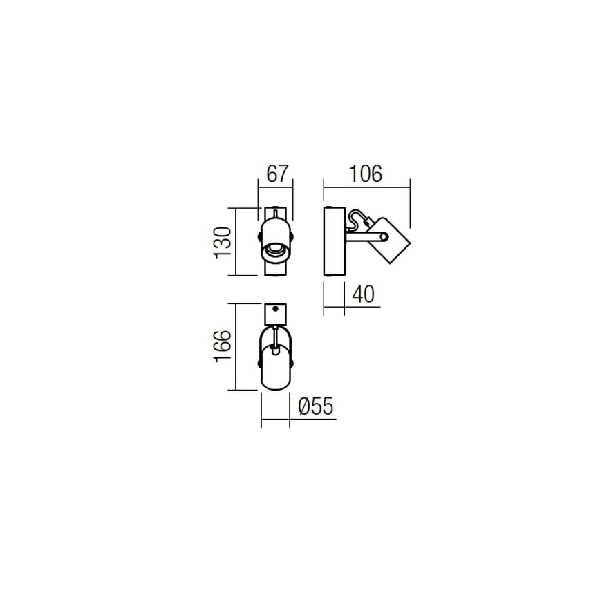 Redo 01-2415 - Φωτιστικό τοίχου TAFFI 1xE27/42W/230V μαύρο/οξιά
