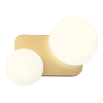 Redo 01-2471 - Επιτοίχιο φωτιστικό LUMIEN 2xG9/10W/230V χρυσό/λευκό