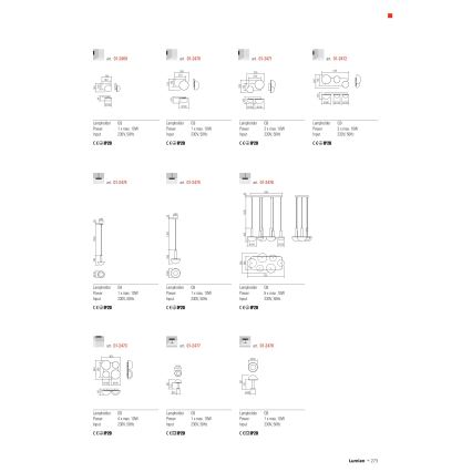 Redo 01-2472 - Επιτοίχιο φωτιστικό LUMIEN 3xG9/10W/230V χρυσό/λευκό