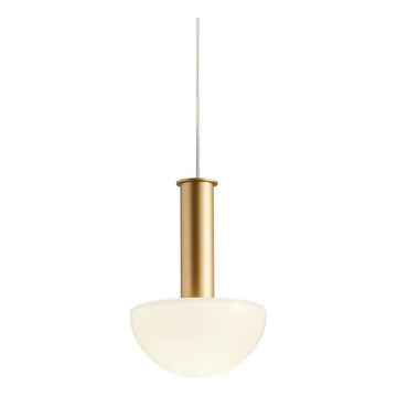 Redo 01-2474 - Κρεμαστό φωτιστικό με καλώδιο LUMIEN 1xG9/10W/230V Ø 13 cm χρυσό/λευκό
