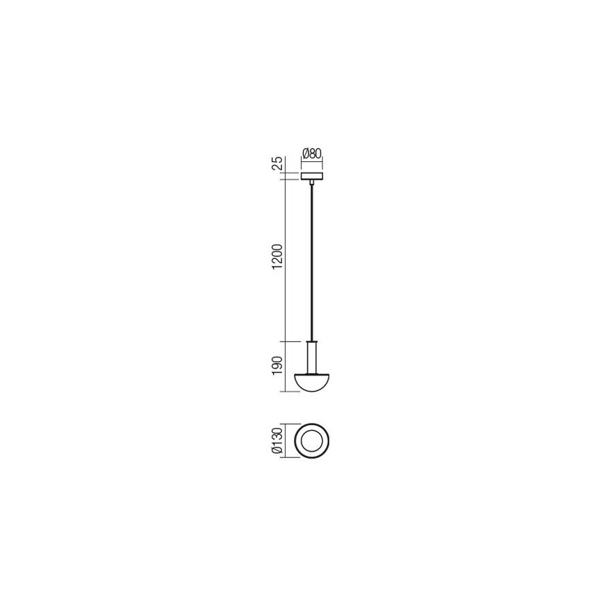 Redo 01-2474 - Κρεμαστό φωτιστικό με καλώδιο LUMIEN 1xG9/10W/230V Ø 13 cm χρυσό/λευκό