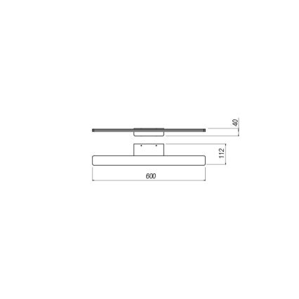 Redo 01-2503 - Φωτισμός καθρέφτη μπάνιου LED BARRIO LED/17,25W/230V 60 cm CRI 90 IP44 λευκό