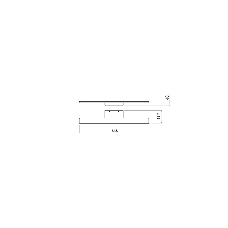 Redo 01-2503 - Φωτισμός καθρέφτη μπάνιου LED BARRIO LED/17,25W/230V 60 cm CRI 90 IP44 λευκό