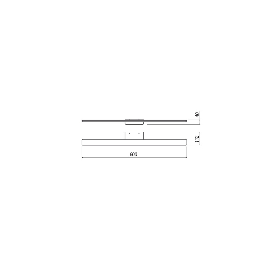 Redo 01-2507 - Φωτισμός καθρέφτη μπάνιου LED BARRIO LED/27,39W/230V 90 cm CRI 90 IP44 λευκό