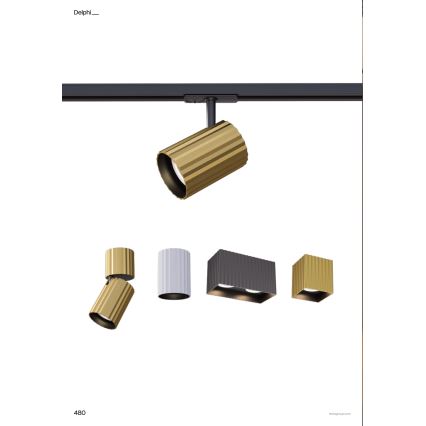 Redo 01-2554 - Σποτ φωτιστικό DELPHI 1xGU10/7W/230V διάμ. 7 εκ. λευκό