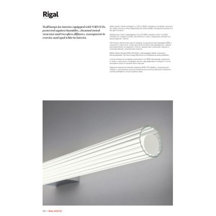 Redo 01-2592 - Φωτιστικό LED για καθρέφτη μπάνιου RIGAL LED/18W/230V 3000K 91 cm CRI 90 IP44 γυαλιστερό χρώμιο/λευκό