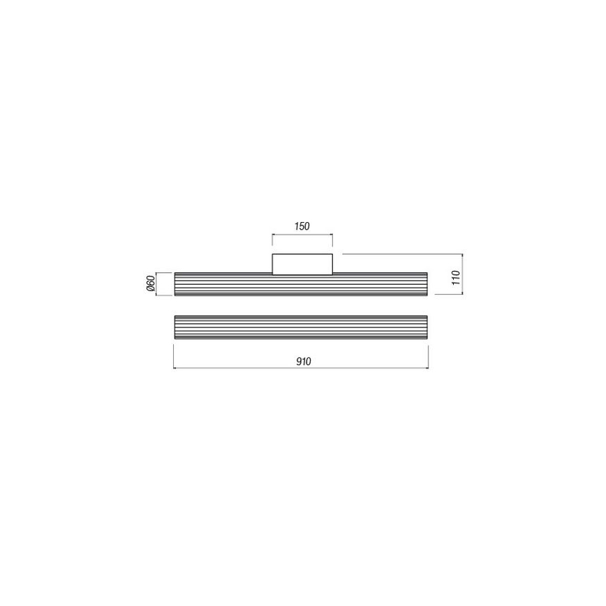 Redo 01-2593 - LED φωτιστικό για καθρέφτη μπάνιου RIGAL LED/18W/230V 4000K 91 cm CRI 90 IP44 γυαλιστερό χρώμιο/λευκό