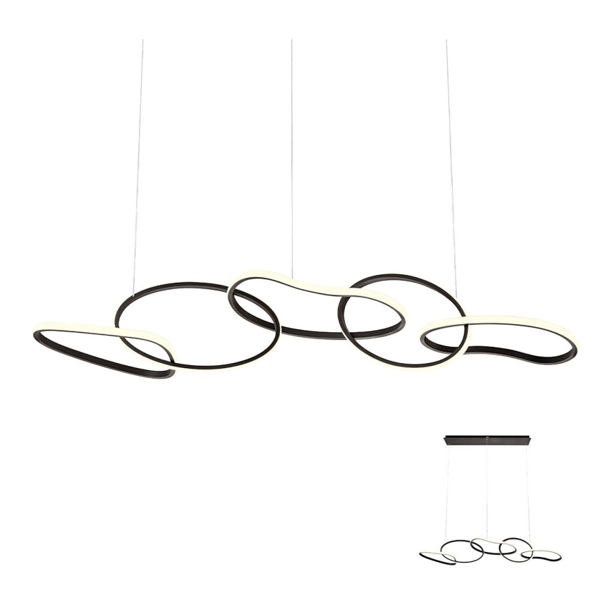 Redo 01-2599 - LED Ρυθμιζόμενο κρεμαστό φωτιστικό με καλώδιο BIAS LED/108,6W/230V 3000K CRI 90 μαύρο