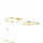 Redo 01-2606 - Led Dimmable κρεμαστό φωτιστικό οροφής SIGUA LED/99W/230V CRI 90 3000K χρυσό