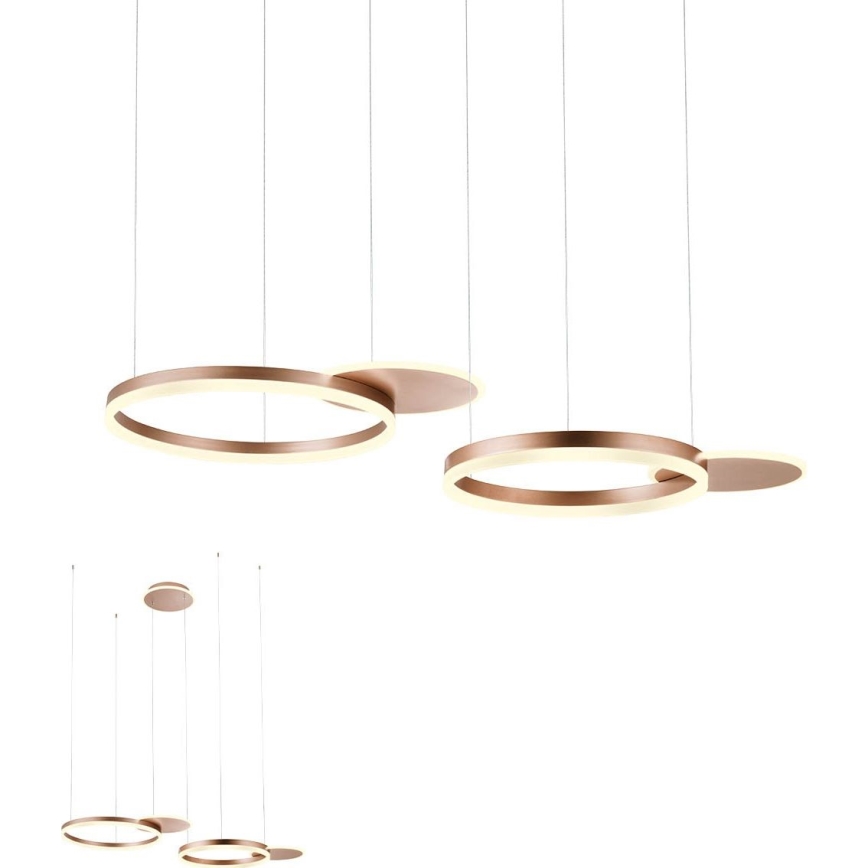 Redo 01-2607 - Led Dimmable κρεμαστό φωτιστικό οροφής SIGUA LED/99W/230V CRI 90 3000K καφέ