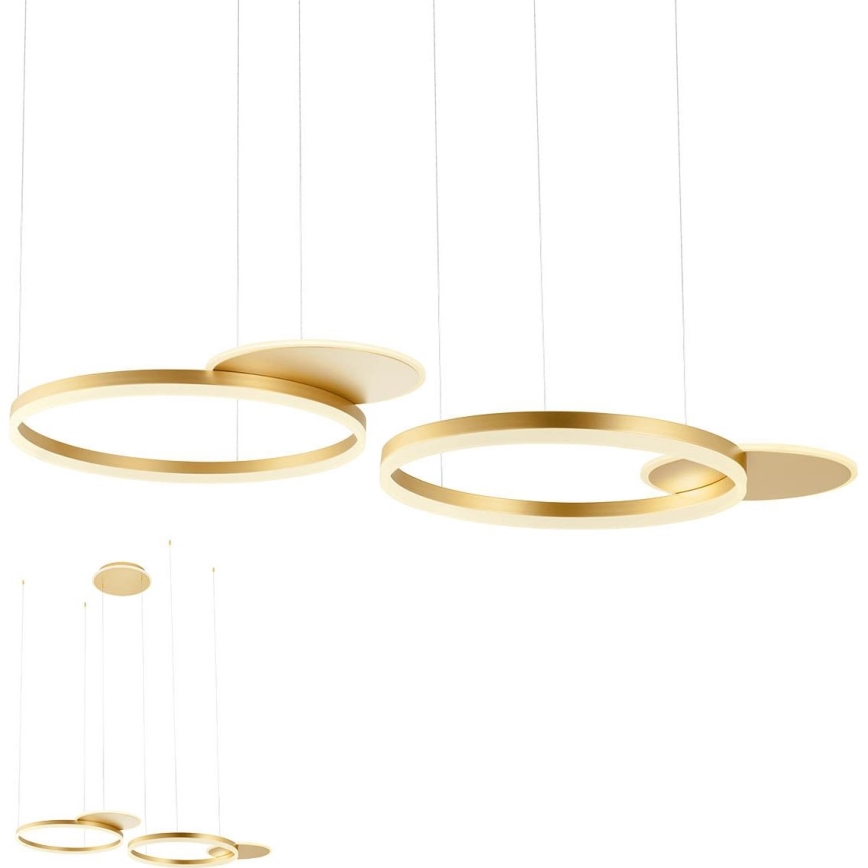 Redo 01-2609 - Led Dimmable κρεμαστό φωτιστικό οροφής SIGUA LED/114W/230V CRI 90 3000K χρυσό