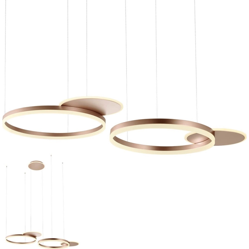 Redo 01-2610 - Led Dimmable κρεμαστό φωτιστικό οροφής SIGUA LED/114W/230V CRI 90 3000K καφέ