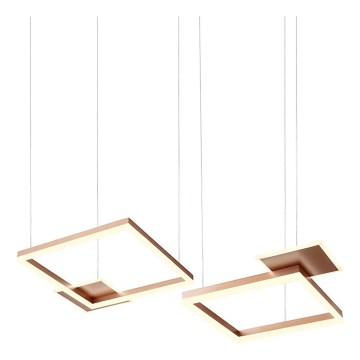 Redo 01-2613 - Κρεμαστό φωτιστικό LED ρυθμιζόμενης έντασης σε καλώδιο SIGUA LED/110W/230V CRI 90 καφέ