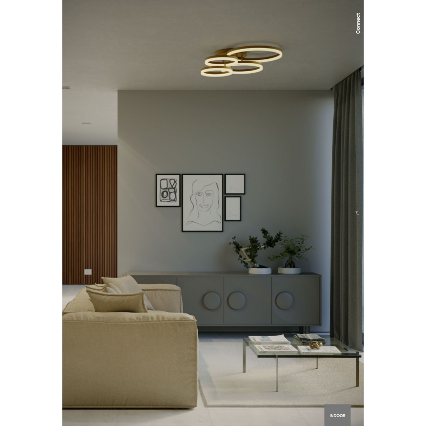 Redo 01-2632 - Φωτιστικό οροφής LED CONNECT LED/90W/230V λευκό