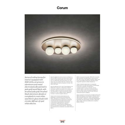 Redo 01-2657 - Φωτιστικό οροφής LED CORUM LED/48W/230V 3000K CRI 90 λευκό