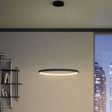 Redo 01-2674- Led Dimmable κρεμαστό φωτιστικό οροφής ICONIC LED/50W/230V διάμετρος 58 cm μαύρο
