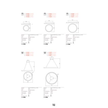 Redo 01-2675 - LED ρυθμιζόμενο κρεμαστό φωτιστικό σε καλώδιο ICONIC LED/60W/230V διάμ. 78 εκ. λευκό