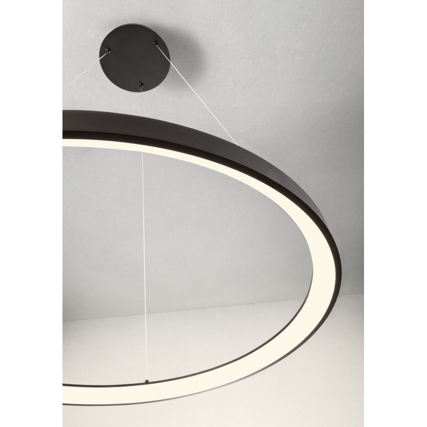 Redo 01-2677 - Led Dimmable κρεμαστό φωτιστικό οροφής ICONIC LED/60W/230V διάμετρος 78 cm μαύρο