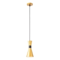 Redo 01-2710 - Κρεμαστό φωτιστικό οροφής KILT 1xE27/42W/230V διάμετρος 12 cm χρυσό