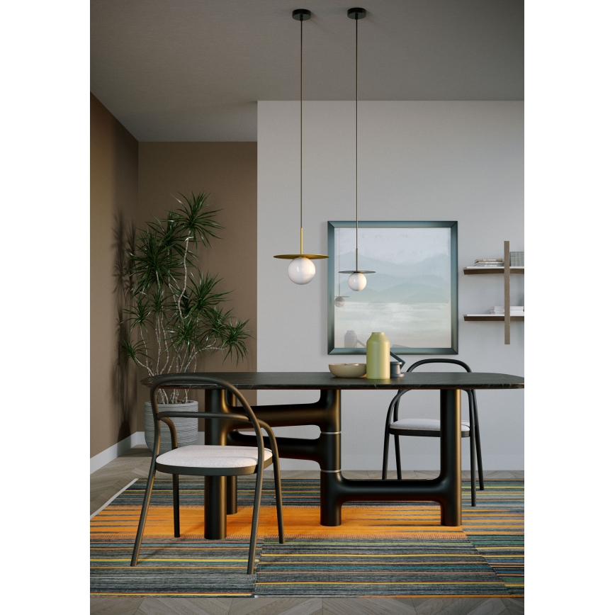 Redo 01-2727 - Κρεμαστό φωτιστικό οροφής PLATO 1xG9/10W/230V διάμετρος 20 cm χρυσό