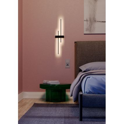 Redo 01-2745 - Επιτοίχιο φωτιστικό LED TANGENT LED/13W/230V CRI 90 μαύρο