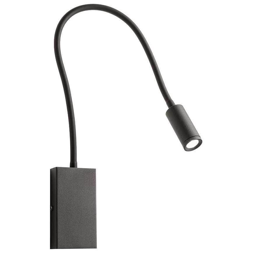 Redo 01-2755 - Λάμπα τοίχου LED WALLIE LED/3W/230V USB CRI 90 μαύρο