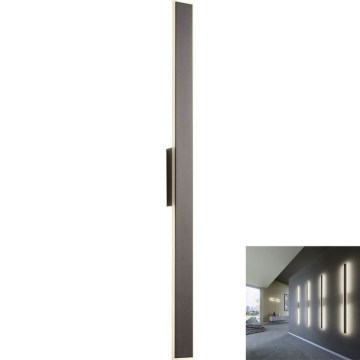Redo 01-2769 - Φωτιστικό τοίχου LED WAPI LED/23W/230V 90,5 cm μαύρο