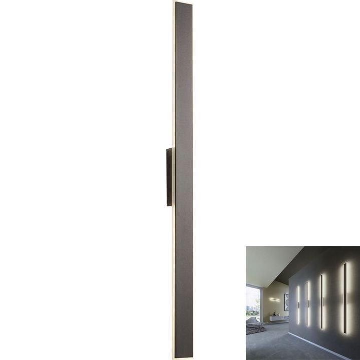 Redo 01-2769 - Φωτιστικό τοίχου LED WAPI LED/23W/230V 90,5 cm μαύρο