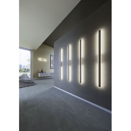 Redo 01-2769 - Φωτιστικό τοίχου LED WAPI LED/23W/230V 90,5 cm μαύρο