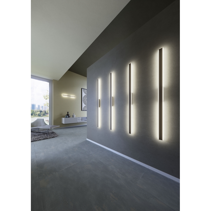 Redo 01-2769 - Φωτιστικό τοίχου LED WAPI LED/23W/230V 90,5 cm μαύρο