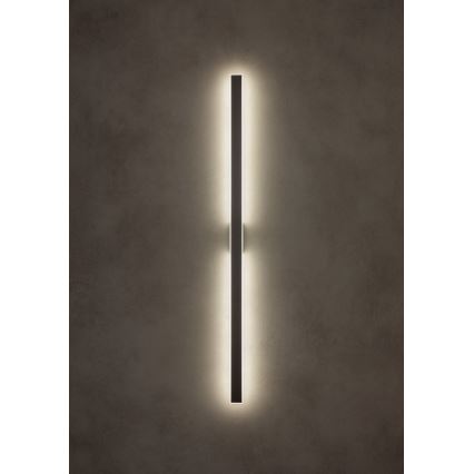 Redo 01-2769 - Φωτιστικό τοίχου LED WAPI LED/23W/230V 90,5 cm μαύρο