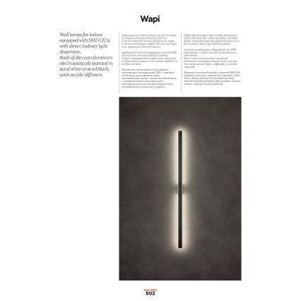 Redo 01-2770 - LED Επιτοίχιο φωτιστικό WAPI LED/30W/230V 119 cm λευκό