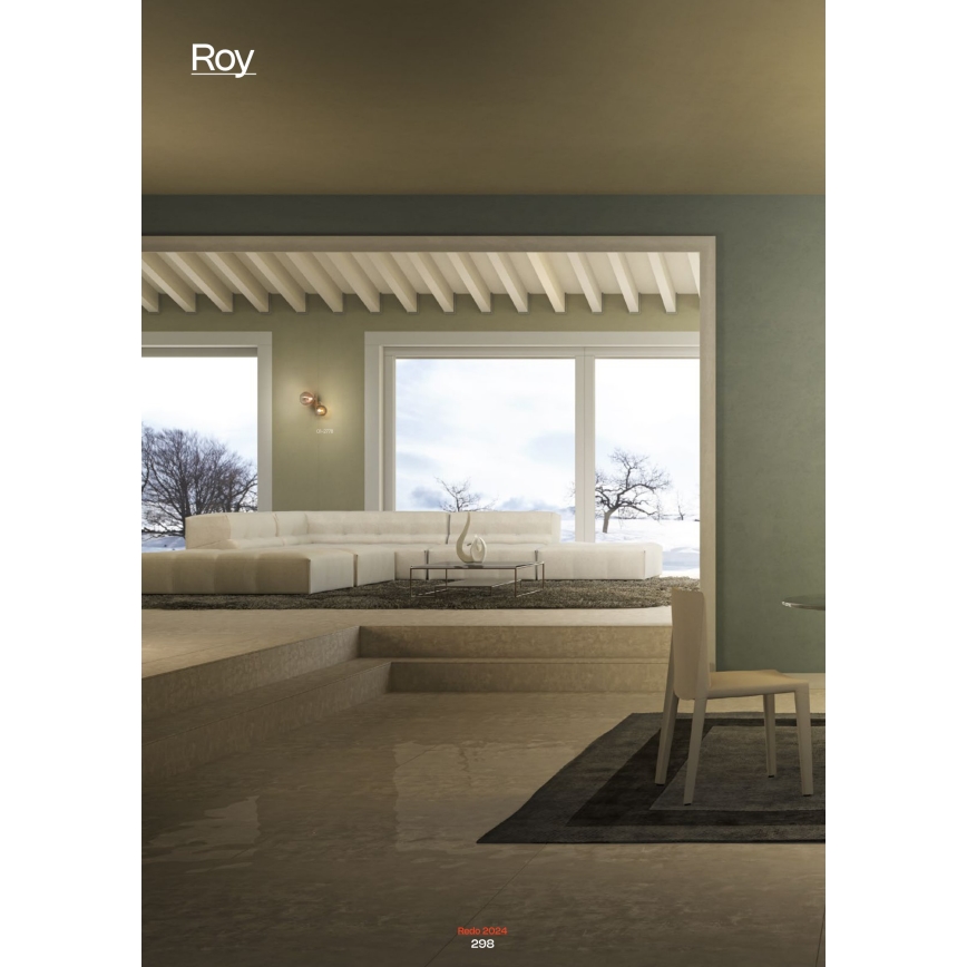 Redo 01-2778 - Φωτιστικό τοίχου ROY 2xG9/10W/230V