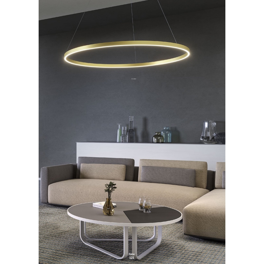 Redo 01-2867 - Led Dimmable κρεμαστό φωτιστικό οροφής FEBE LED/37W/230V μαύρο