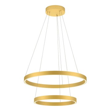 Redo 01-2889 - Led Dimmable κρεμαστό φωτιστικό οροφής FEBE LED/62W/230V χρυσαφί