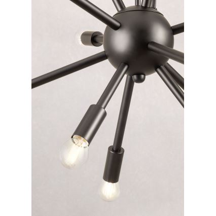 Redo 01-2934 - Κρεμαστό φωτιστικό σε καλώδιο STELLAR 12xE14/25W/230V μαύρο