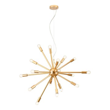 Redo 01-2935 - Κρεμαστό φωτιστικό με καλώδιο STELLAR 18xE14/25W/230V χρυσό