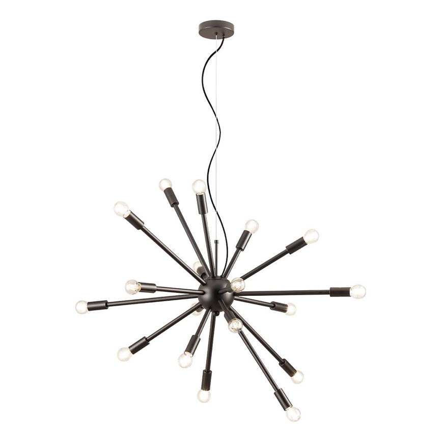 Redo 01-2936 - Κρεμαστό φωτιστικό οροφής STELLAR 18xE14/25W/230V μαύρο
