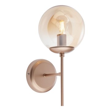 Redo 01-2942 - Λάμπα τοίχου MUNDI 1xE14/28W/230V χαλκός